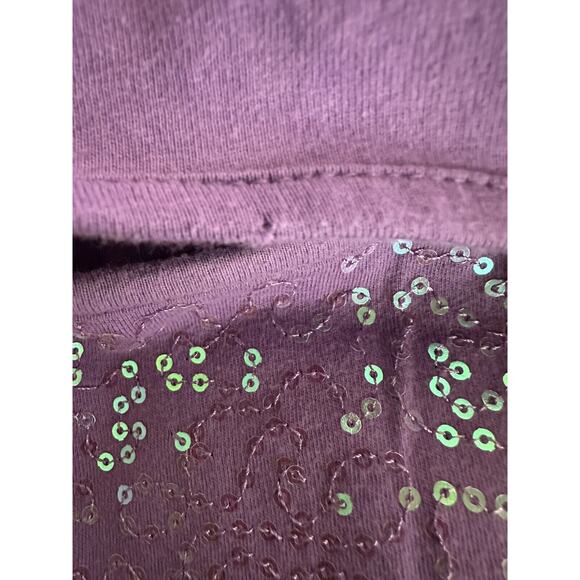 THE CHILDREN'S PLACE GIRLS 10-12 3D FLOWER TUTU DRESS PURPLE SEQUINS TULLE - Picture 4 of 5